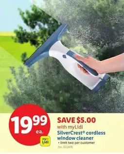 Lidl Silvercrest cordless window cleaner offer