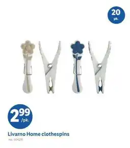 Lidl Livarno home clothespins offer