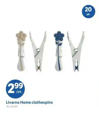 Lidl Livarno home clothespins offer