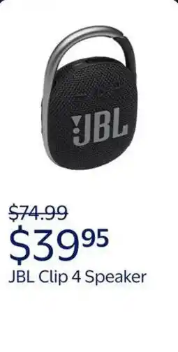 Walmart JBL Clip 4 Speaker offer