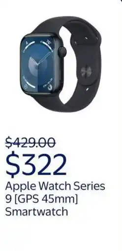 Walmart Apple watch series 9 [GPS 45mm] smartwatch offer