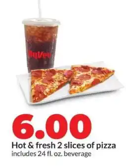 Hy-Vee Pizza and Beverage Combo offer