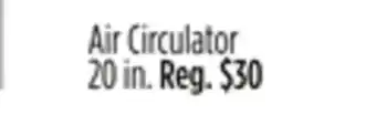 Dollar General Air Circulator offer