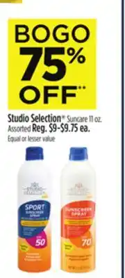 Dollar General Studio Selection Suncare offer
