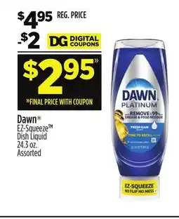 Dollar General Dawn EZ-Squeeze TM Dish Liquid offer