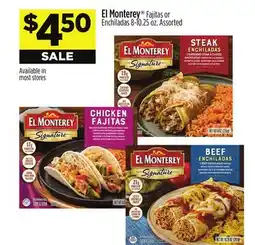 Dollar General El Monterey Fajitas or Enchiladas offer