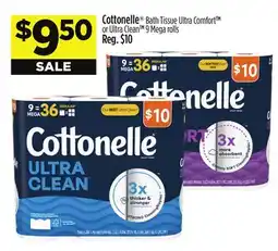 Dollar General Cottonelle Bath Tissue Ultra Comfort TM or Ultra Clean TM offer