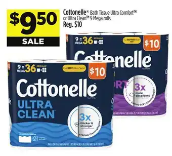 Dollar General Cottonelle Bath Tissue Ultra Comfort TM or Ultra Clean TM offer