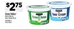 Dollar General Clover Valley Dairy Dips or Sour Cream offer