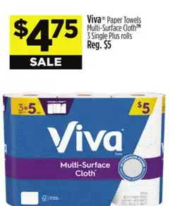 Dollar General Viva Paper Towels Multi-Surface Cloth offer