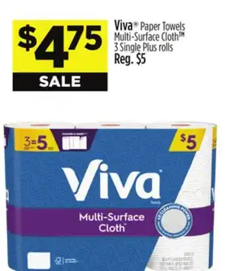 Dollar General Viva Paper Towels Multi-Surface Cloth offer
