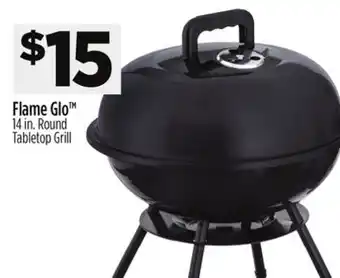 Dollar General Flame Glo 14 in. Round Tabletop Grill offer