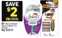 Dollar General BIC Men's or Women's Razors offer