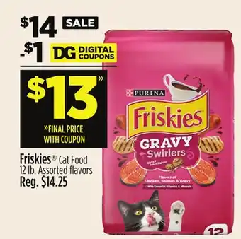Dollar General Friskies Cat Food offer