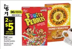 Dollar General Post Cereal offer