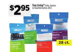 Dollar General True Living Forks, Spoons or Assorted Cutlery offer