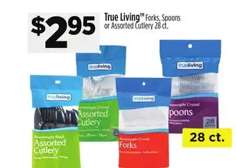 Dollar General True Living Forks, Spoons or Assorted Cutlery offer