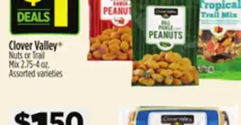 Dollar General Clover Valley Nuts or Trail Mix offer