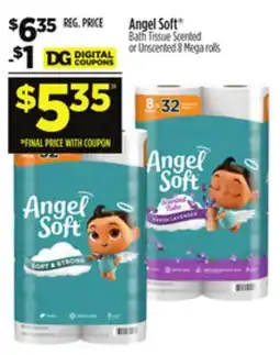 Dollar General Angel Soft Bath Tissue Scented or Unscented offer