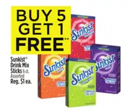Dollar General Sunkist Drink Mix Sticks offer