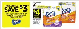 Dollar General Scott Bath Tissue Comfort 12 rolls or 6 rolls Scott Products offer
