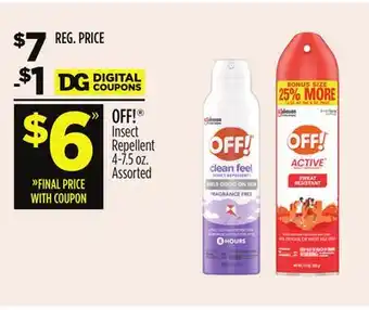 Dollar General OFF! Insect Repellent offer