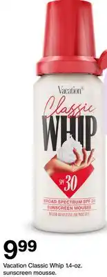 Target Vacation Classic Whip 1.4-oz. sunscreen mousse offer