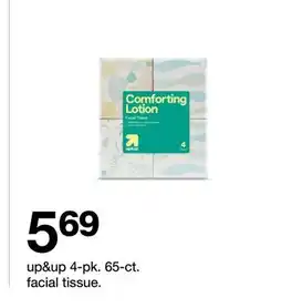 Target up & up 4 - pk. 65 - ct. facial tissue offer