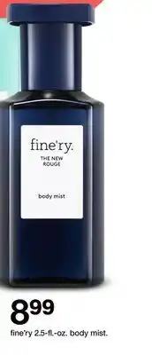 Target fine'ry 2.5-fl.-oz. body mist offer