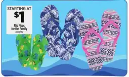 Dollar General Flip Flops for the Family offer