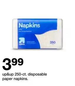 Target up & up 250-ct. disposable paper napkins offer