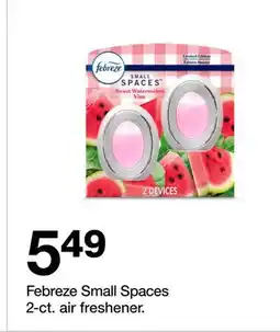 Target Febreze Small Spaces 2-ct. air freshener offer