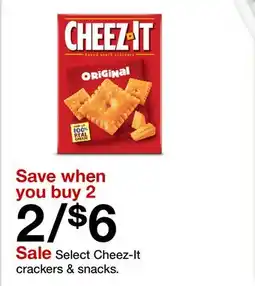 Target Select Cheez-It crackers & snacks offer