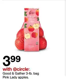 Target Good & Gather 3-lb. bag Pink Lady apples offer