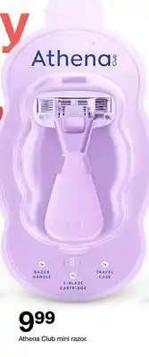 Target Athena Club mini razor offer