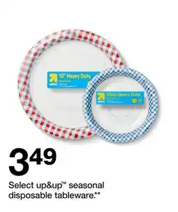 Target Select up & up seasonal disposable tableware offer