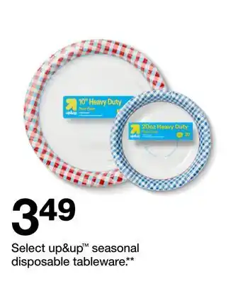 Target Select up & up seasonal disposable tableware offer
