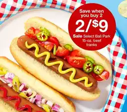 Target Select Ball Park 15-oz. beef franks offer