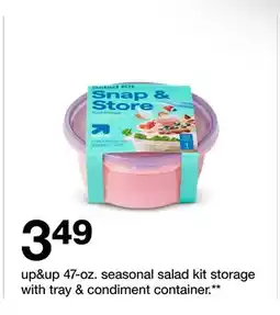 Target seasonal salad kit 47 - oz. storage with tray & condiment container offer