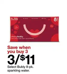 Target Select Bubly 8-pk. sparkling water offer