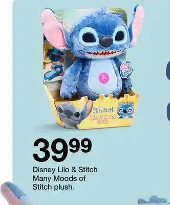 Target Disney Lilo & Stitch Many Moods of Stitch plush offer