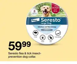 Target Seresto flea & tick insect-prevention dog collar offer