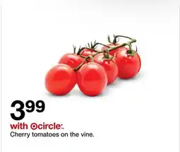 Target Cherry tomatoes on the vine offer