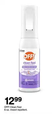 Target OFF! Clean Feel 6-oz. insect repellent offer