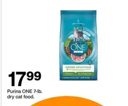 Target Purina ONE 7-lb. dry cat food offer