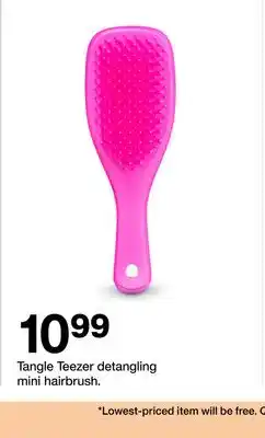 Target Tangle Teezer detangling mini hairbrush offer