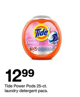 Target Tide Power Pods 25-ct. laundry detergent pacs offer