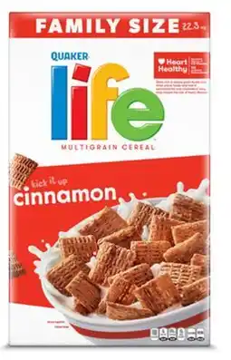 Target Quaker family size cereal offer