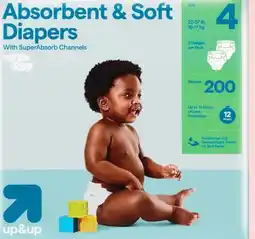 Target up&up 200-ct disposable diapers offer