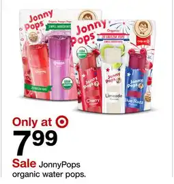 Target JonnyPops organic water pops offer